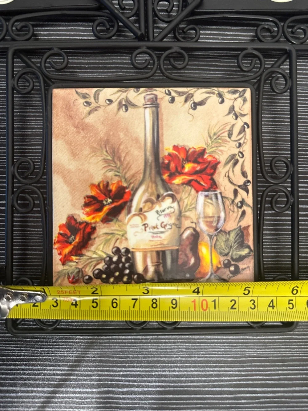 Wine/Grape Ceramic Wall Decor